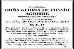 Gloria de Cossío Aguirre
